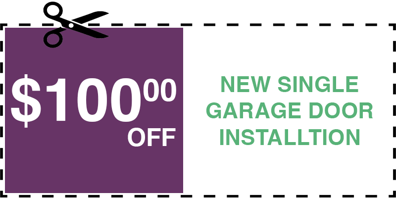 100 off garage door repair