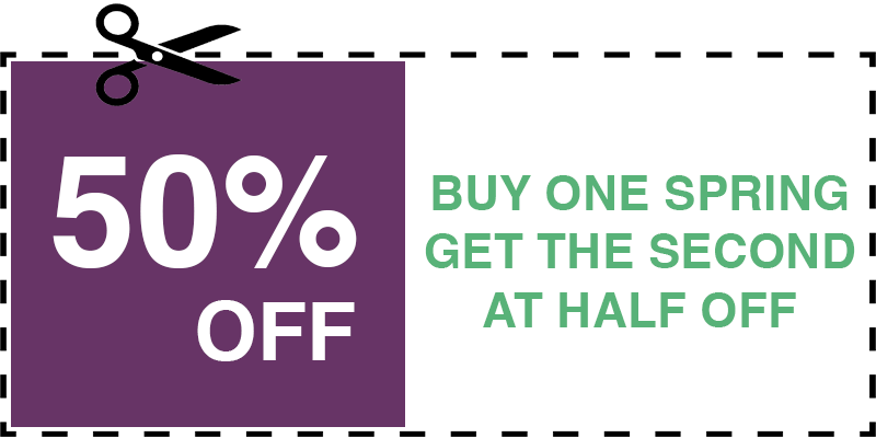 HALF OFF GARAGE SPRING